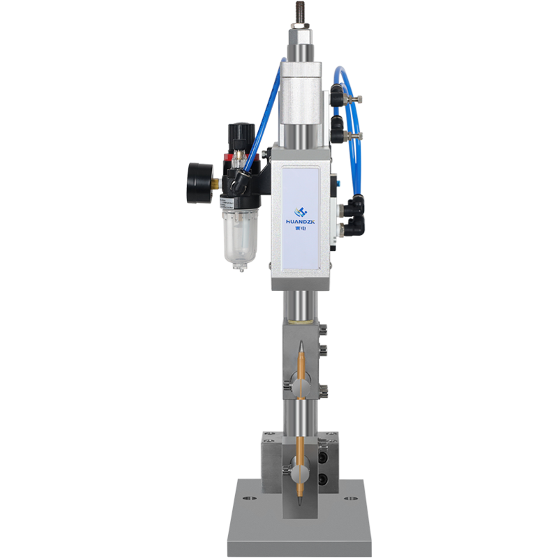 Pneumatic precision welding head for resistance spot welder