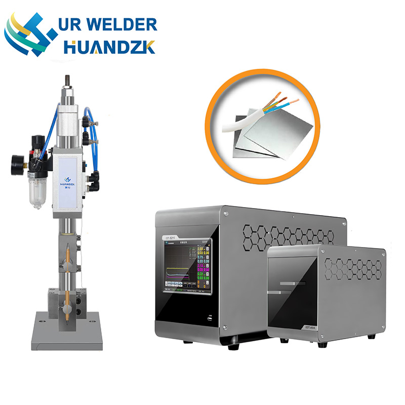 high-efficiency welding equipment welding copper wire and stainless steel plate